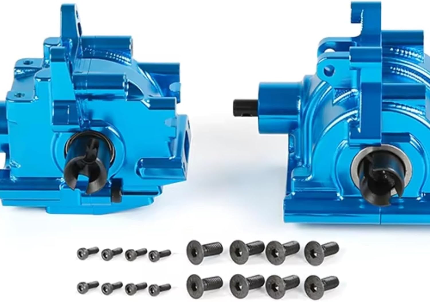 RC car Components Compatible with Losi 5ive T KMX2 for ROVAN LT 1/5 RC Car Upgrade Parts Aluminum Front Transmission Box Rear Transmission Box