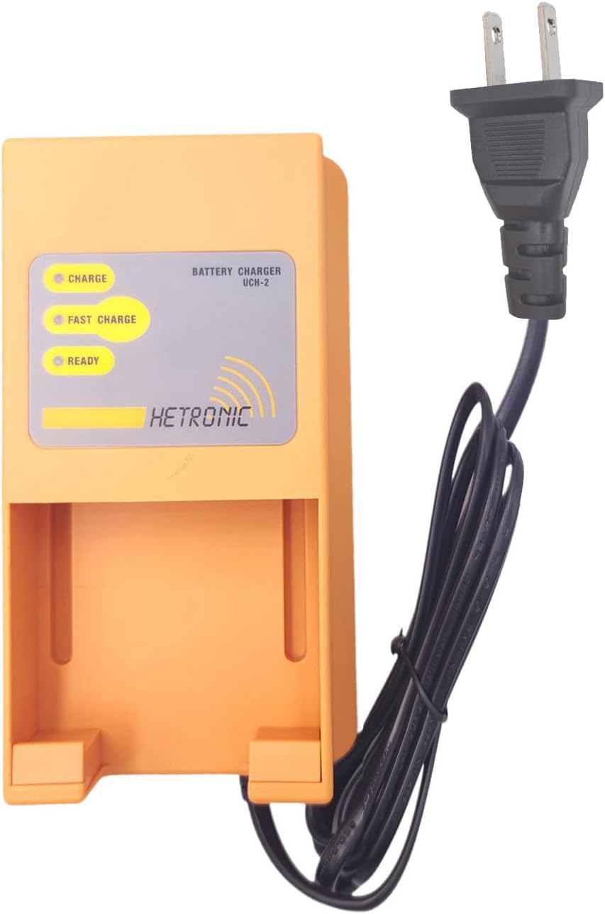 UCH-2 Battery Charger Input 90-270VAC Out 300/780mA Hetronic 683 00900 Battery Charger for 2100mAh 3.6V Hetronic 68300900 68301000 Battery (90-240V, US Plug)