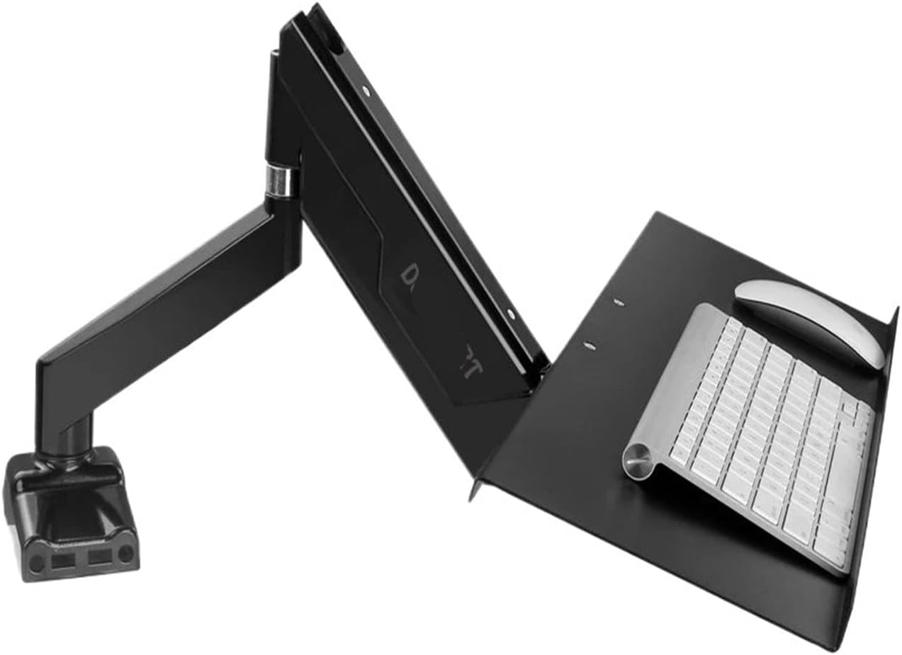 Keyboard Tray with VESA Mounting Holes 100x100mm for DIY Stand Work Keyboard Stand with Monitor Stand Arm Fixed(Desktop Stand Type)