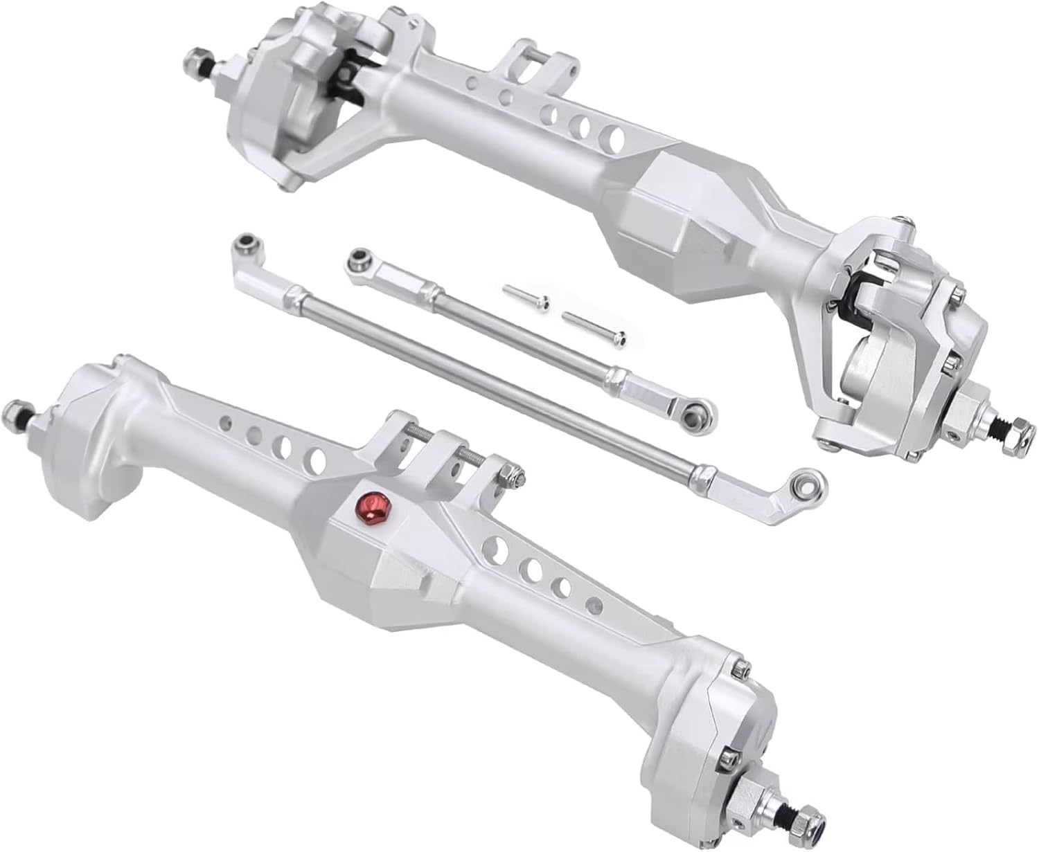 Compatible with Vanquish VS4-10 for Phoenix 1/10 RC Crawler Car Upgrade Parts Aluminum Front Rear Portal Axle Complete Set RC Assortment