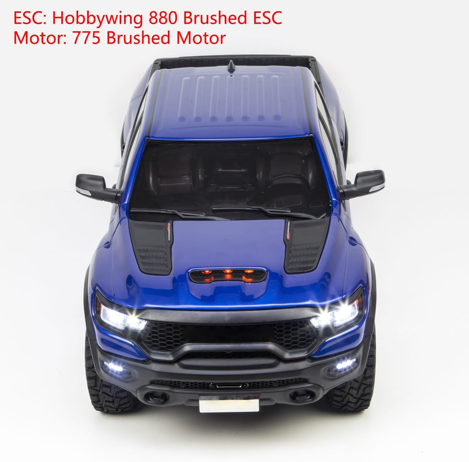 TOUCAN RC HOBBY 4x4 RC Off Road Vehicle 1/8 Radio Control Pickup Truck Differential Locks 2Speed Transmission Metal Gears ESC Lights