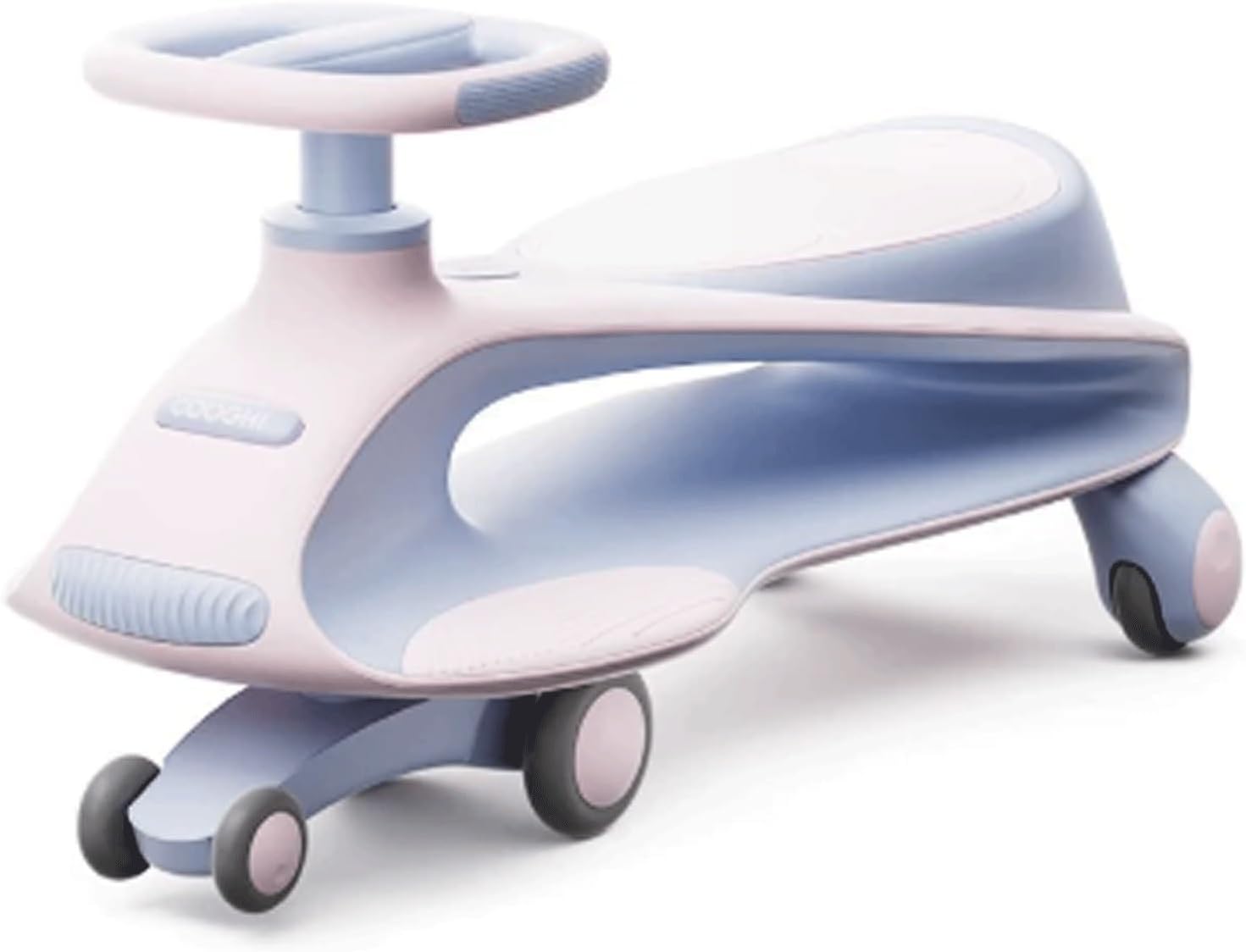 Wiggle Scooter Wiggle Car Kids Ride On Toy Swing Car Swing Silent Pu Wheel for Ages 3 Years and Up Anti-Rollover(Pink)