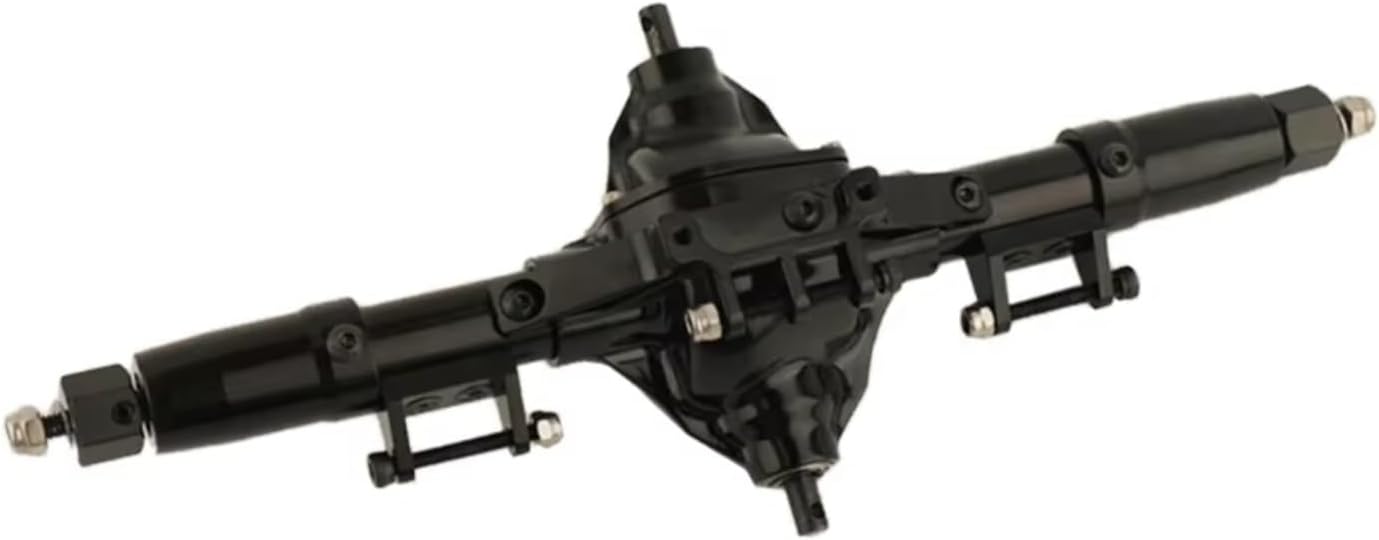 for Axial for SCX10 D90 1/10 Front Middle Rear Axle Aluminum Alloy Straight Axle RC Crawler Car Upgrade Parts RC Car Accessories(Black)