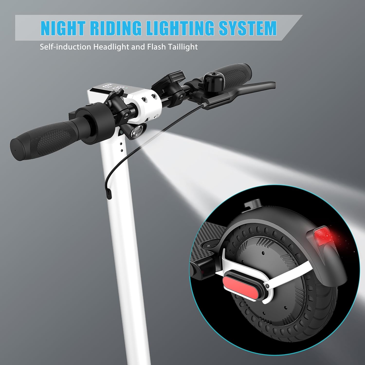 Caroma Electric Scooter Adults, Powerful 350W/500W/750W Motor, Top Speed 20/25 Mph & 18/25/30 Miles Range, 8.5