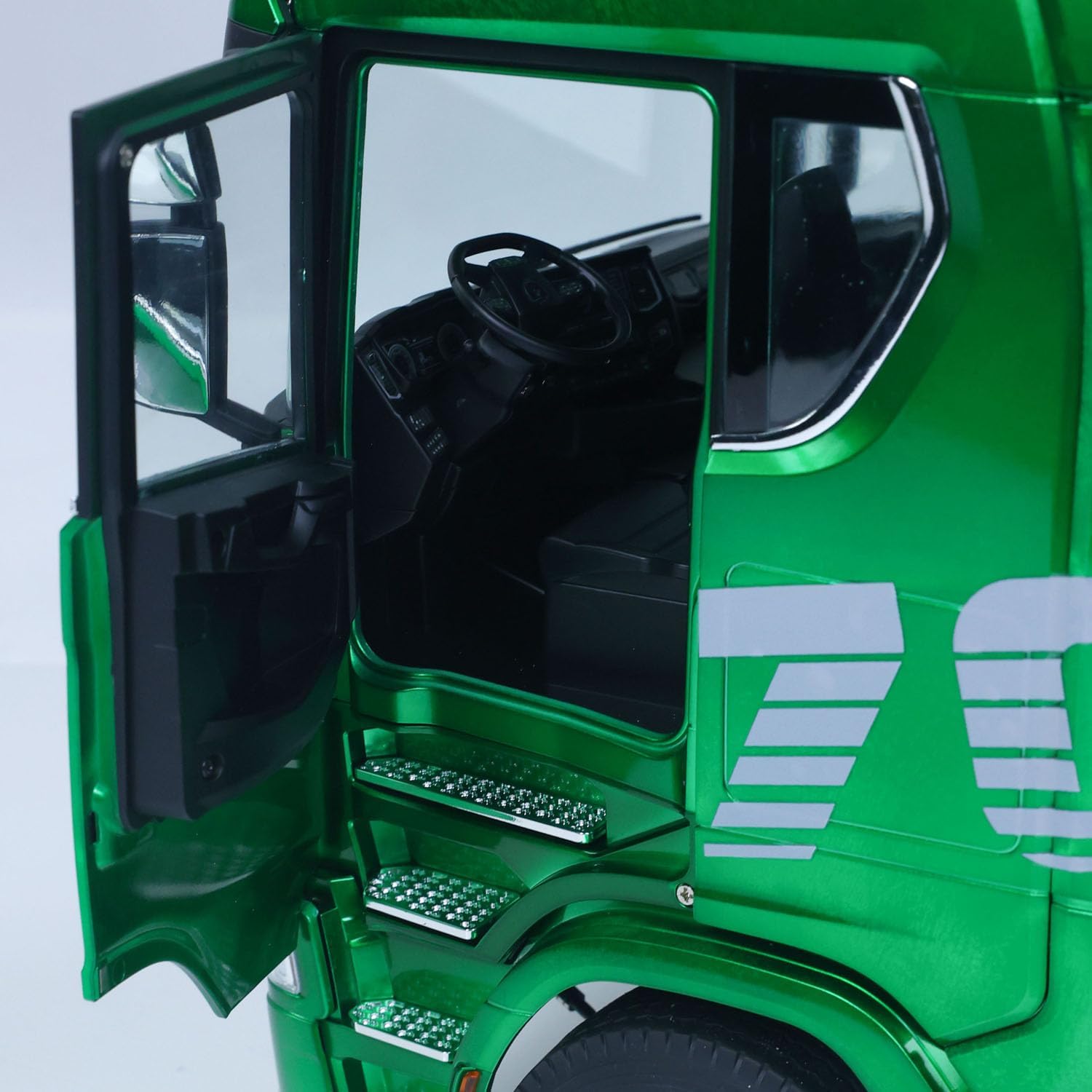 KABOLITE 1/14 6x6 770S 100 RC Tractor Truck Lorry Car 2Speed Gearbox Differential Lock RTR Model for Adult(Green), Fit with Semi Trailer Flatbed 1502 TH16848, 1/14 2Axle Trailer TH01024