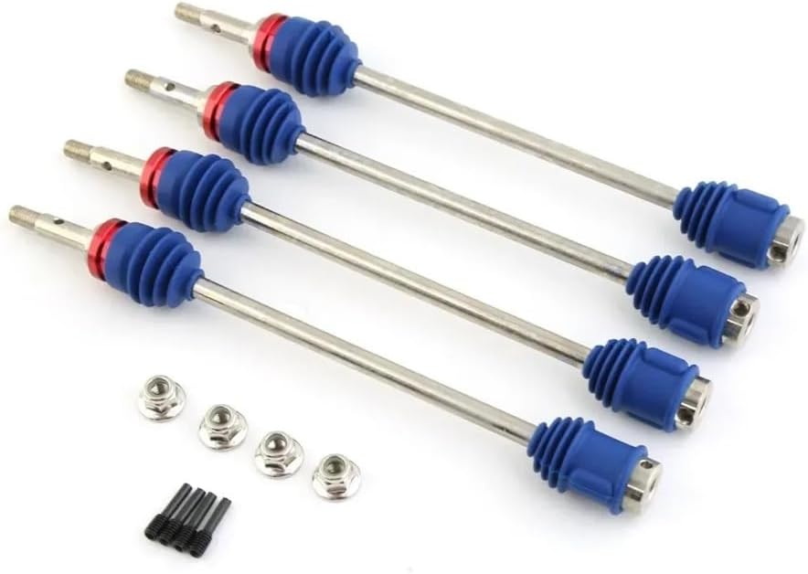 4Pcs Steel Drive Shaft CVD Dogbone Driveshafts 5451R Compatible with 1/10 T-Maxx E-Maxx Revo RC Car Upgrades Pa