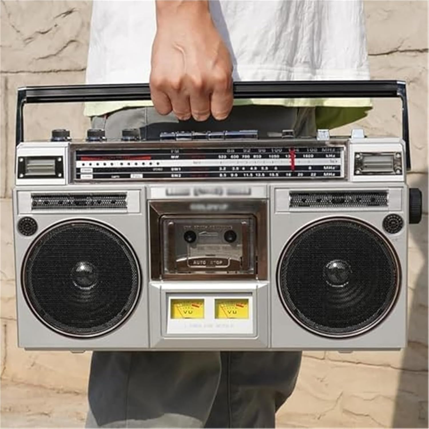 Retro Boombox with Bluetooth
