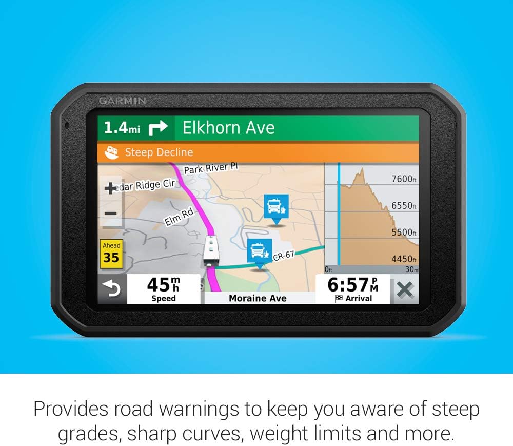 Garmin RV 785 & Traffic, Advanced GPS Navigator for RVs with Built-in Dash Cam, High-res 7
