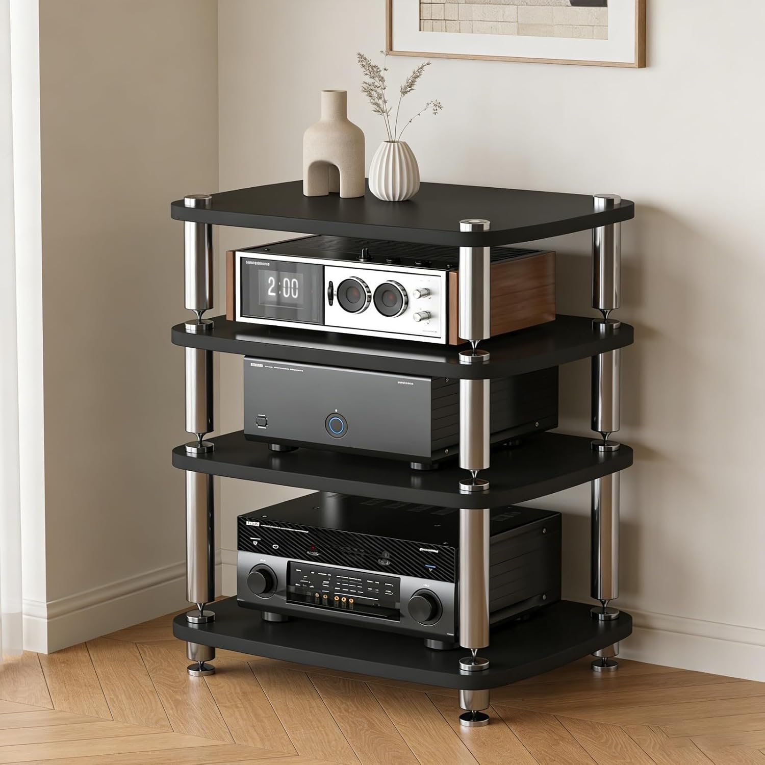 4-Tier Media Stand Audio
