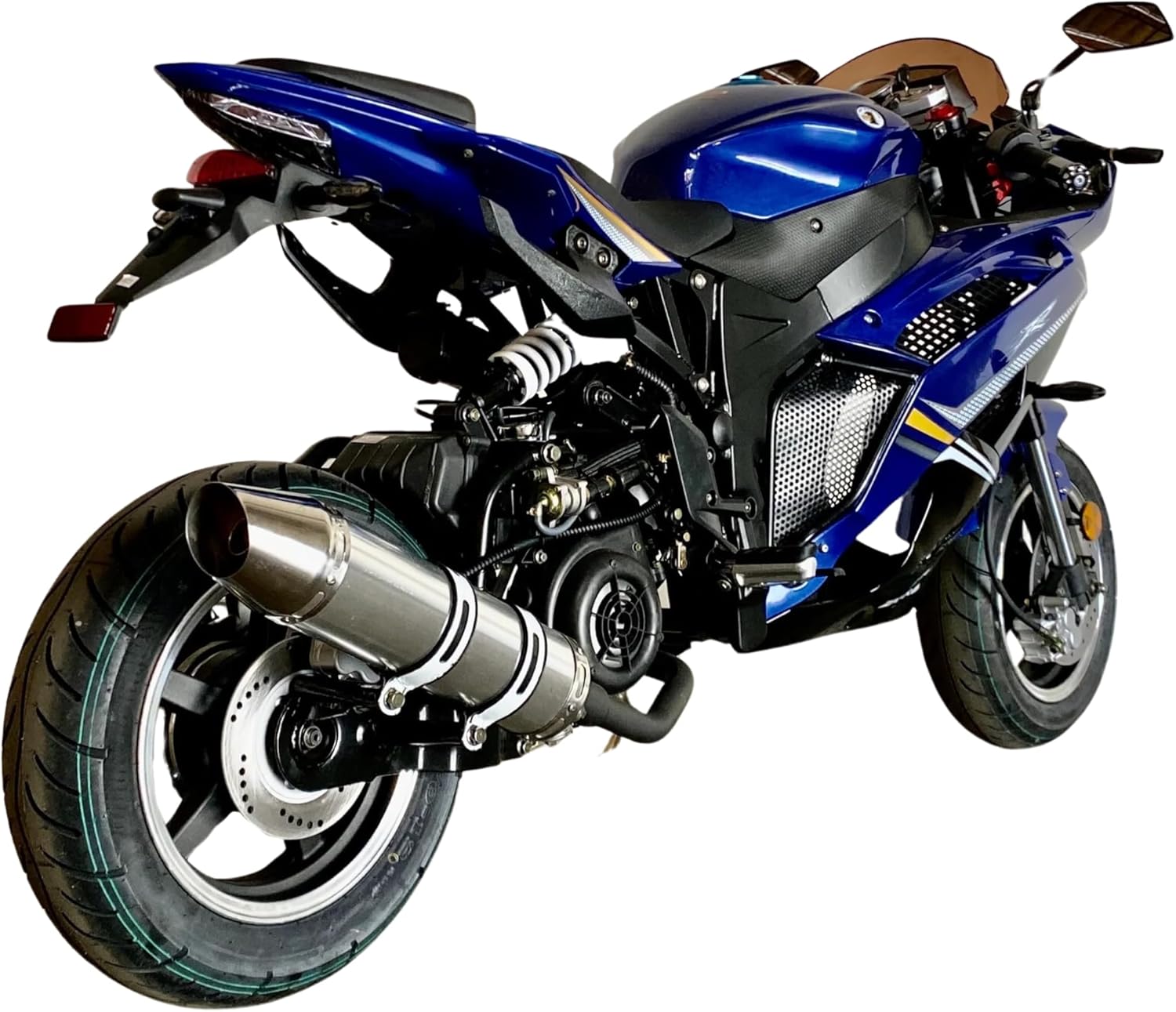 200cc Automatic RX6 Motorcycle Venom x18R 200cc Moto Scooter Fully Automatic Sport Moped | Blue