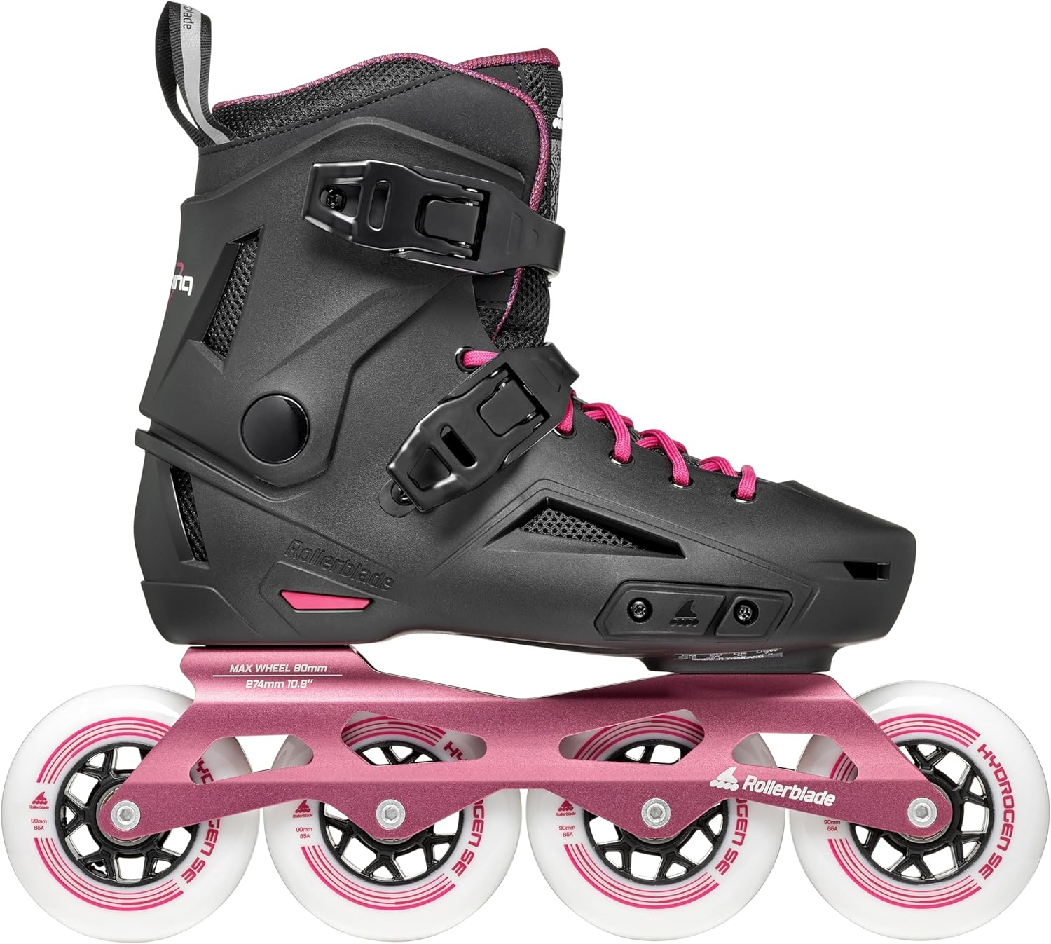 Rollerblade Lightning 90 Women's Urban Inline Skate, Black and Sangria