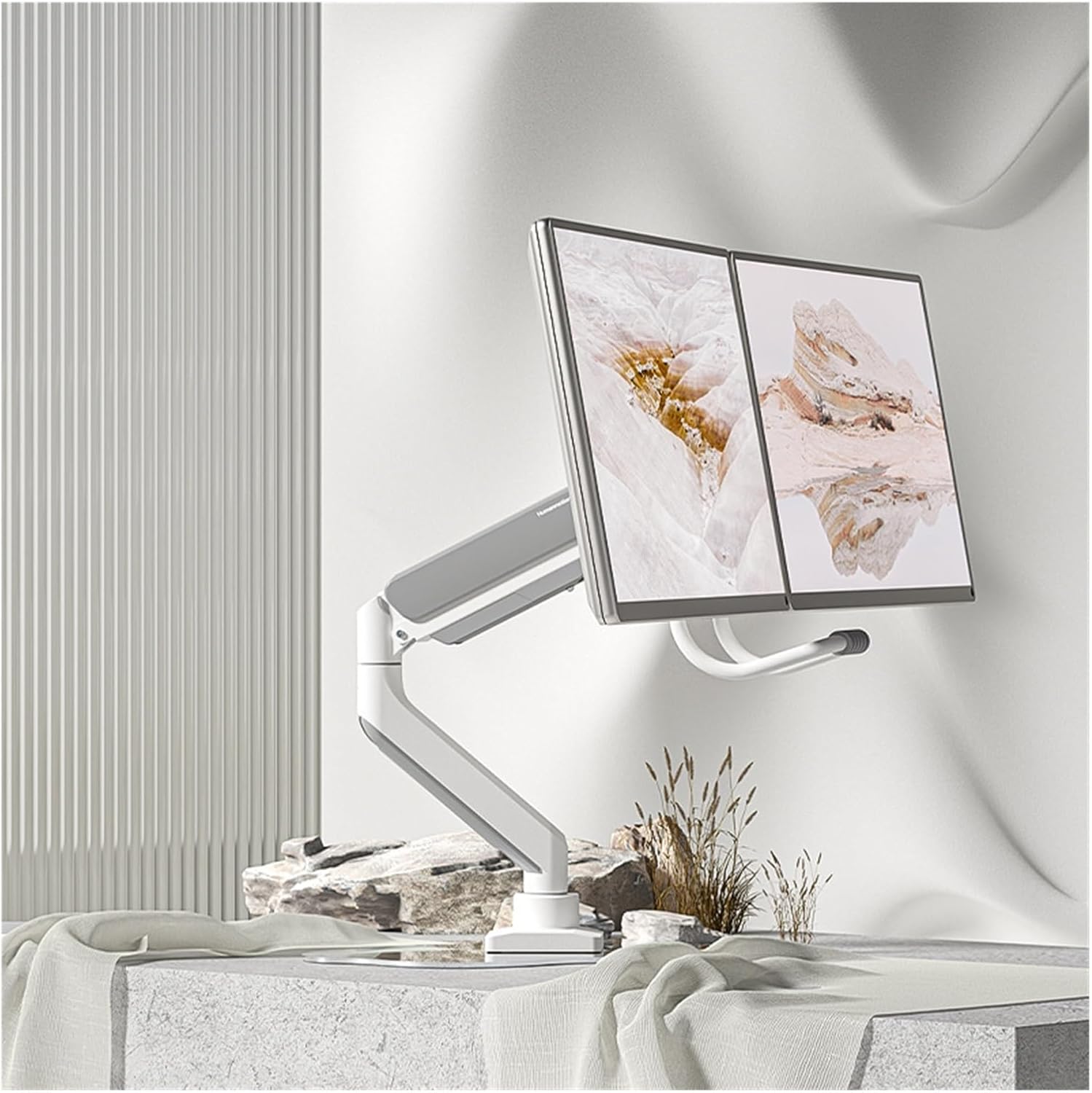 Dual-Screen Monitor Stand Robotic arm T9-1DW Desktop Computer Large Load-Bearing Monitor Base Load-Bearing 8KG