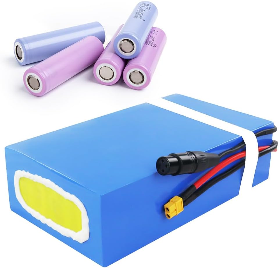 UPPCYCLE Official 48V/52/60V/72V Lithium Battery for 1000w 1500W 2000W 3000W 5000W Ebike Conversion Kit/Golf Cart/Electric Tricycle/E-Scooter(20-40Ah)/W/Charger