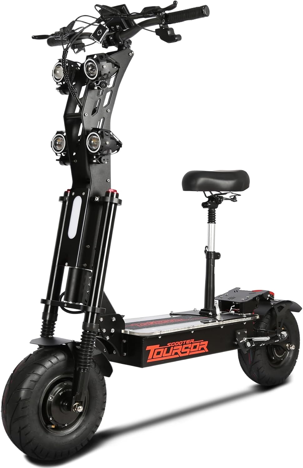 X1372VPRO Electric Scooter Adults 75 Miles Long Range, 10000W Dual Motor 65MPH Max Speed, 72V 40Ah Battery & 13-Inch Road Tires for Commuting