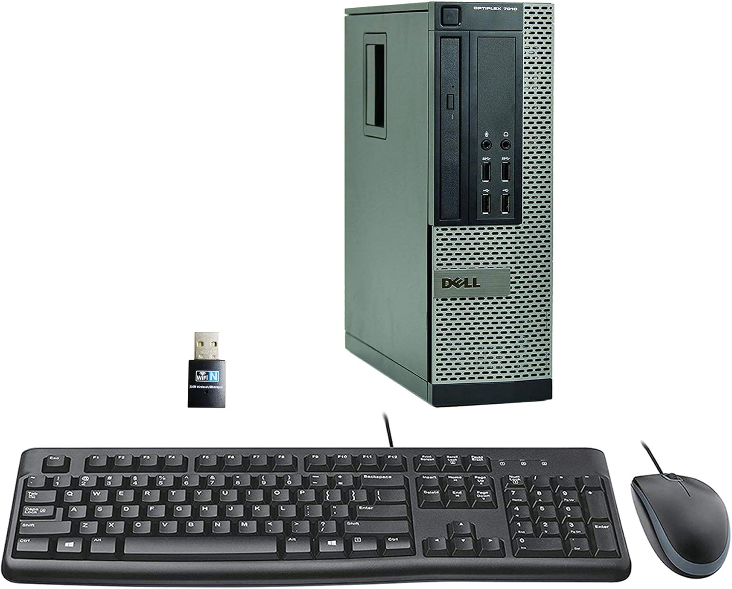 Dell OptiPlex, Intel Dual-Core 2.7GHz Processor, 4GB Memory, 250GB Hard Drive, DVD, Windows 10, WiFi (Renewed)