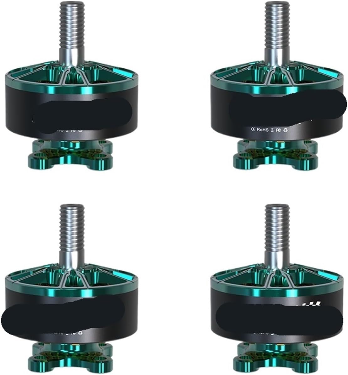 4 pcs 2207 2160KV brushless Motors Ø26*L31.4mm(2207 2160KV Green)