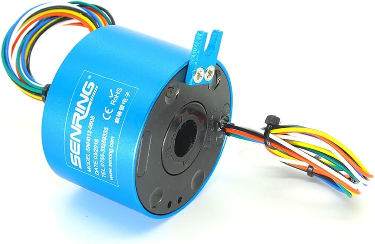 1PCS Conductive Slip Ring with Hole 12.7mm Current Signal Tramsmission Slipring for Rotation Application OD56mm(12.7x56mm 6CH 10A)