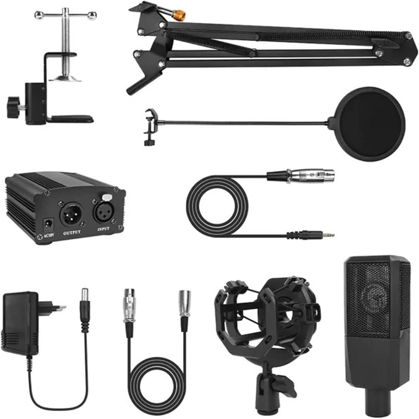 Microphone BM1000 Studio Computer Microphone Karaoke Microfono Microfone Condensador for Recording Streaming Gaming Suitable for Anchor, Dubbing Studio, Recording, st (Color : 9)