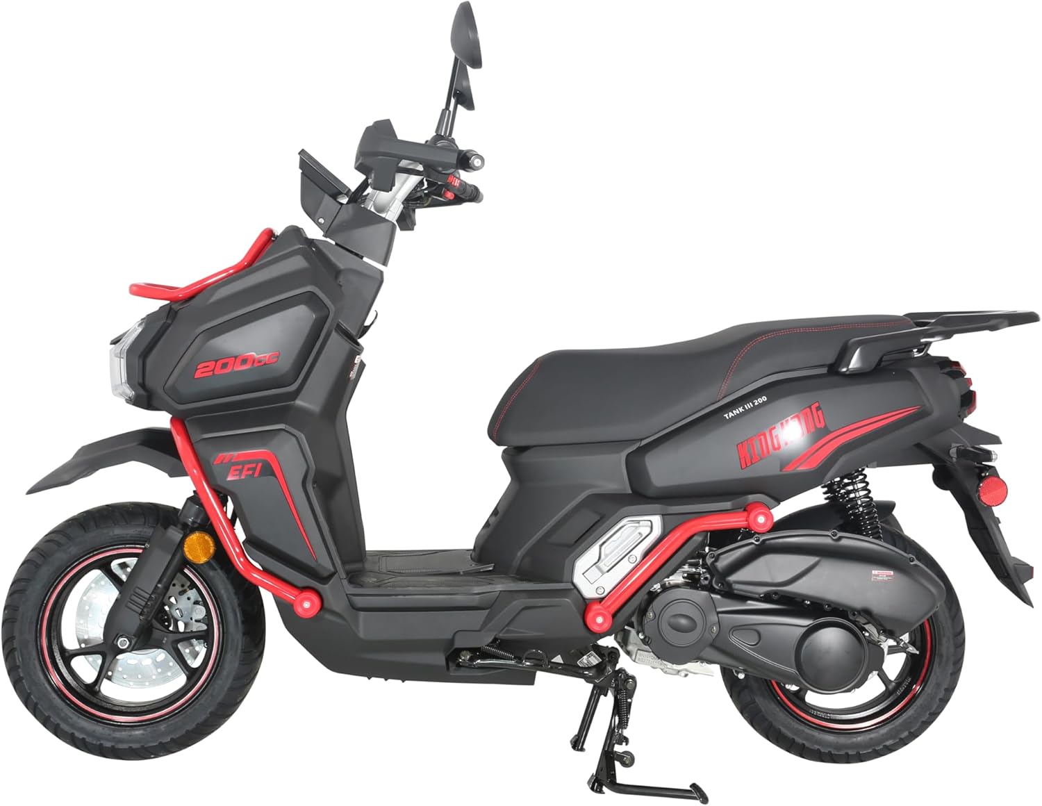 New Limited Edition HHH Tank 200 King Kong Scooter – EFI Fuel Injected with Digital LCD Speedometer Street Moped California Approved