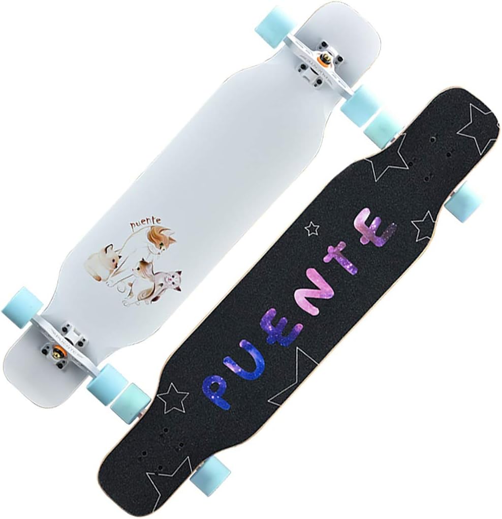 Rff Longboard Skateboard Four-Wheeled Adult Brush Street Boys and Girl Beginner Professional Dance Board Youth Scooter Load-Bearing 250KG