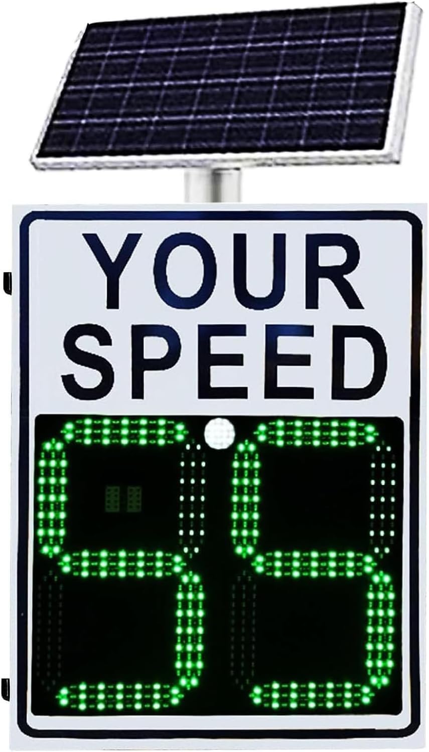 Solar Radar Speed Limit Sign, 20