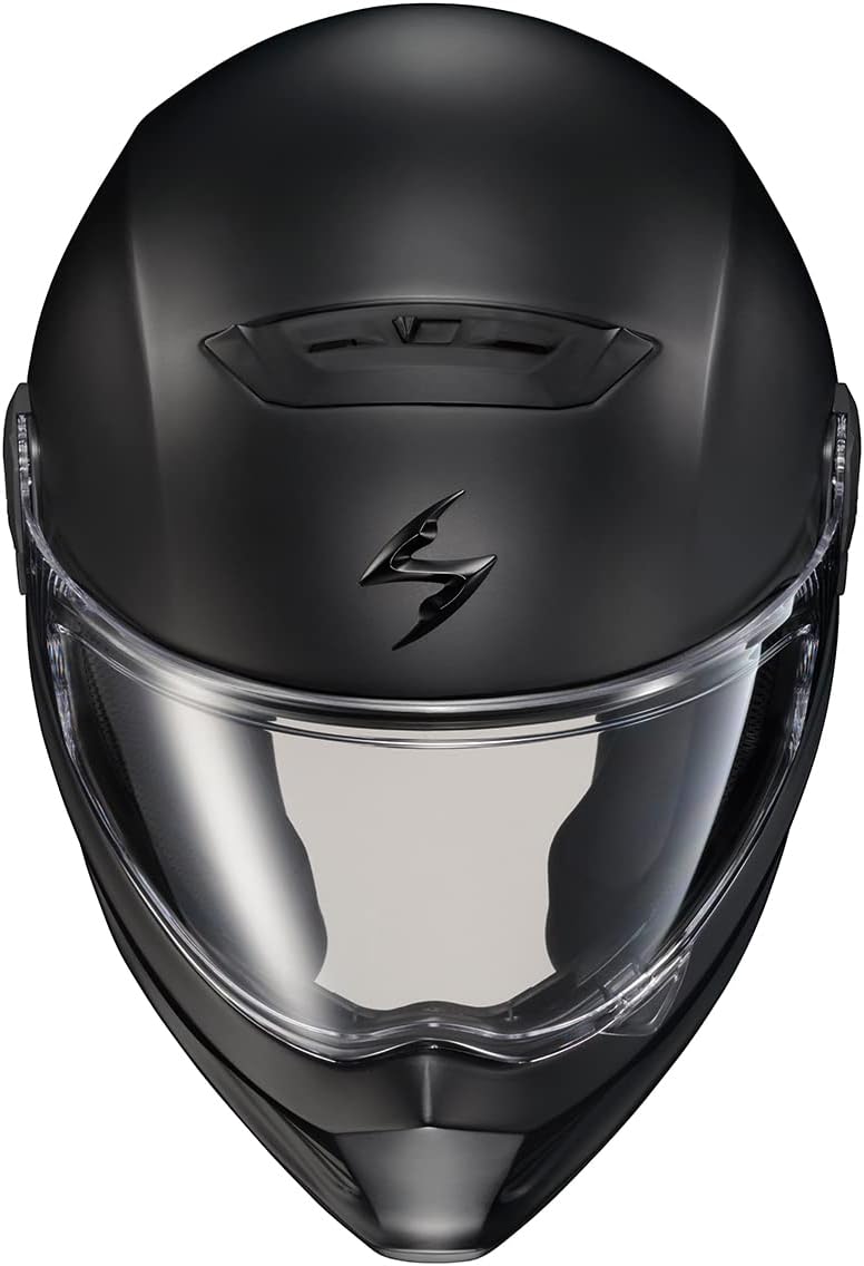ScorpionEXO Covert FX Full Face Adult Motorcycle Helmet Street Fighter Style - Bluetooth Ready Speaker Pockets DOT ECE Solid (Matte Black - Medium)