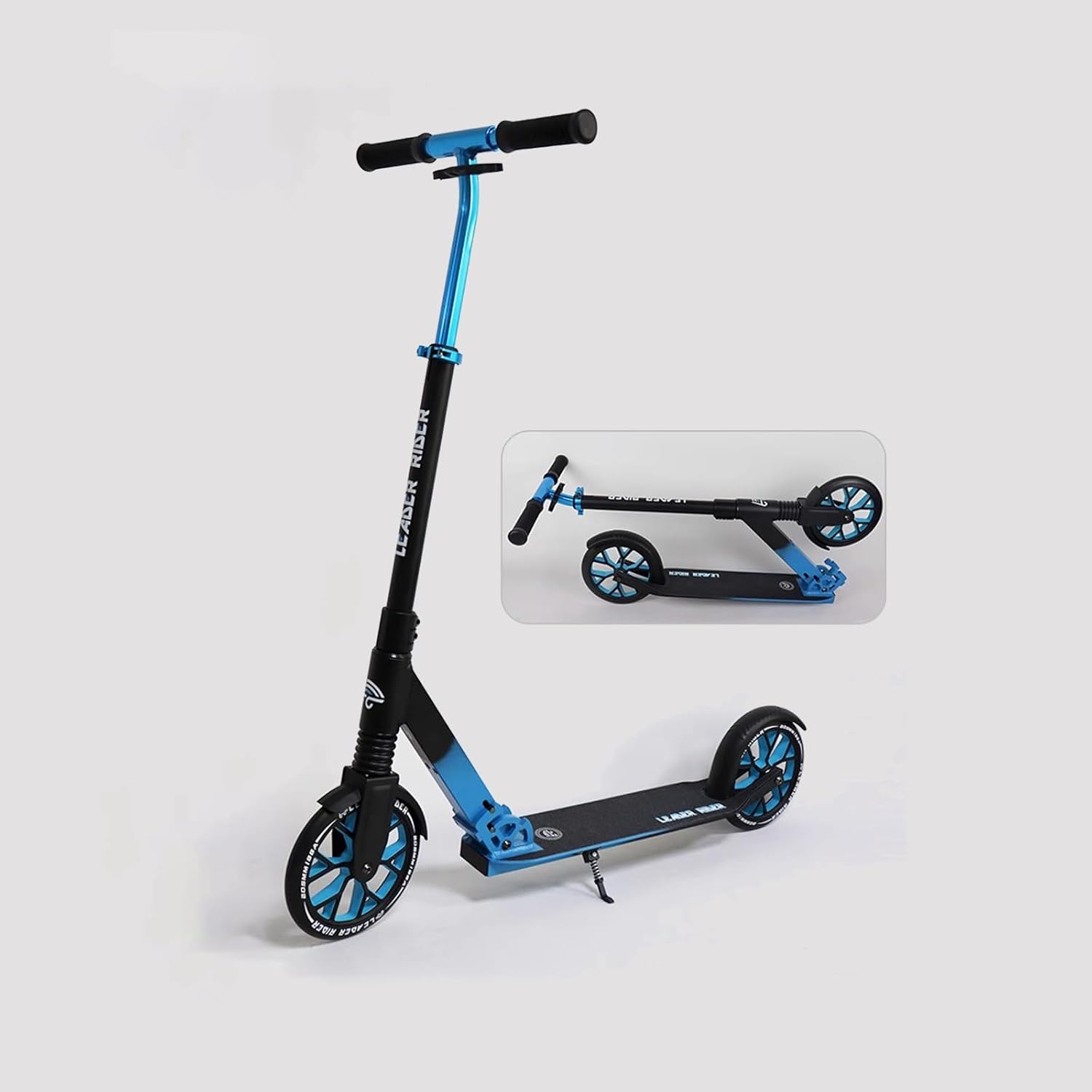 Kick Scooter for Teens & Adults,Scooters for Kids 6 Years And Up,3 Adjustable Height,Big Wheels,Lightweight, Anti-Slip Rubber Grips,Non-Slip Thickened Deck,Shock Absorber, Portable Kick Scoote