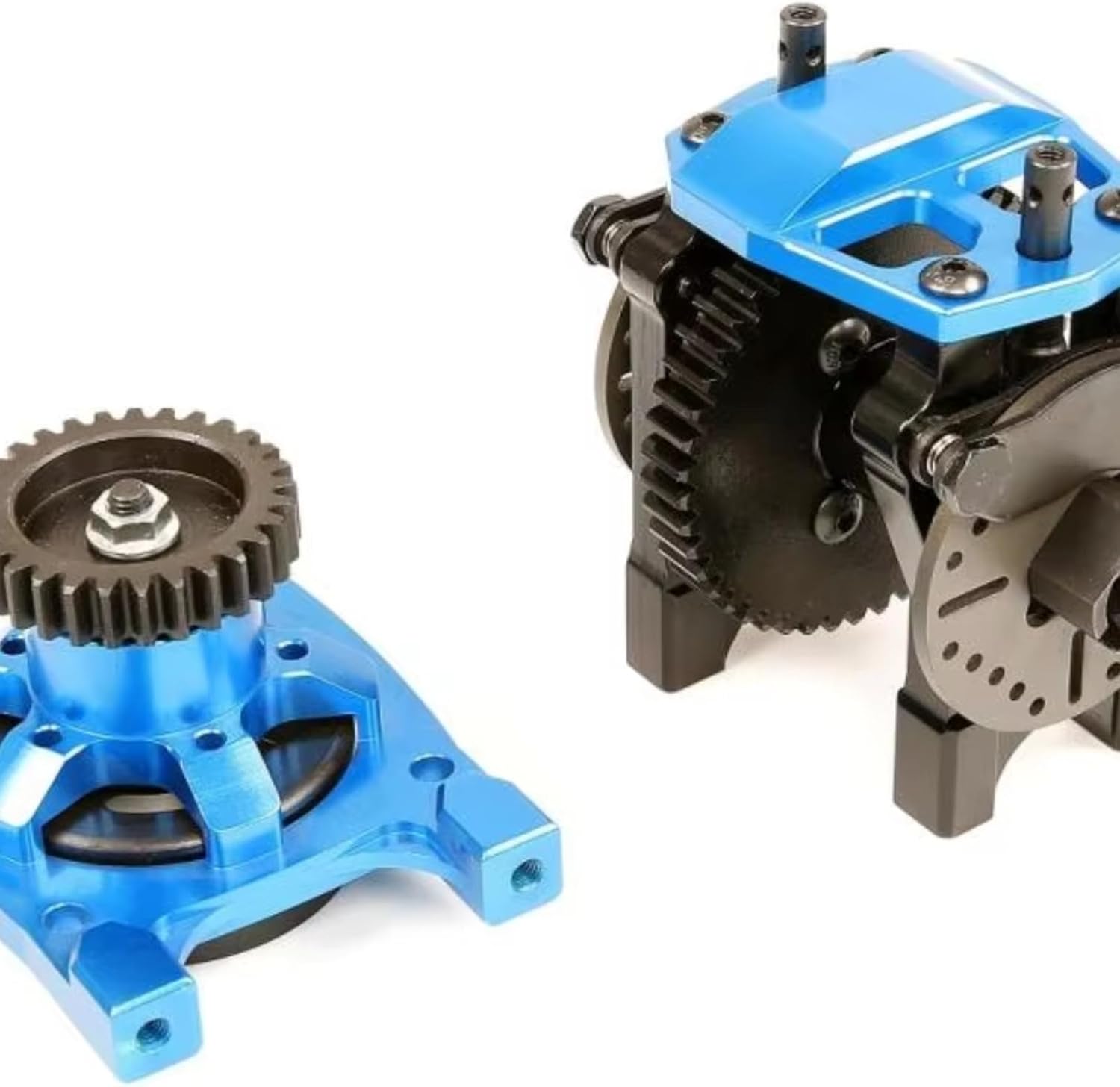 RC car Components Compatible with Rofun LT for LOSI 5ive T KMX2 1/5 RC Car Upgrade Parts Aluminum for Super High for Speed Gear Set(Blue)