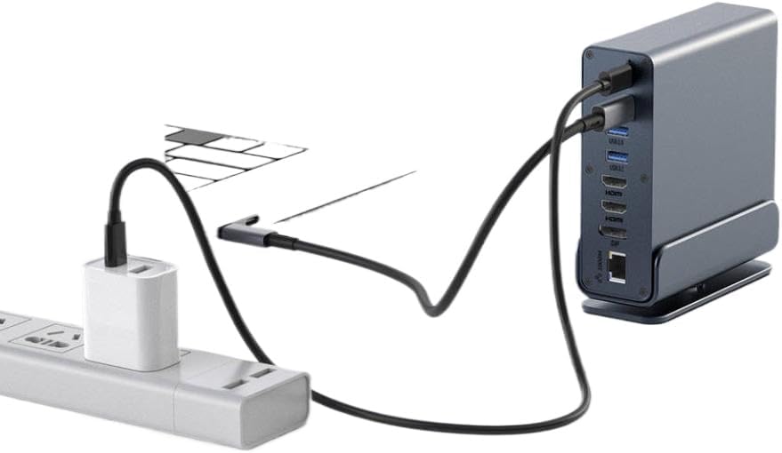 15x USB C HUB Docking Station Multiport Type C Thunderbolt with USB 3.0 HDMI PD 100W RJ45 SD TF Audio 3.5 Compatible with Laptop Models Notebook Models