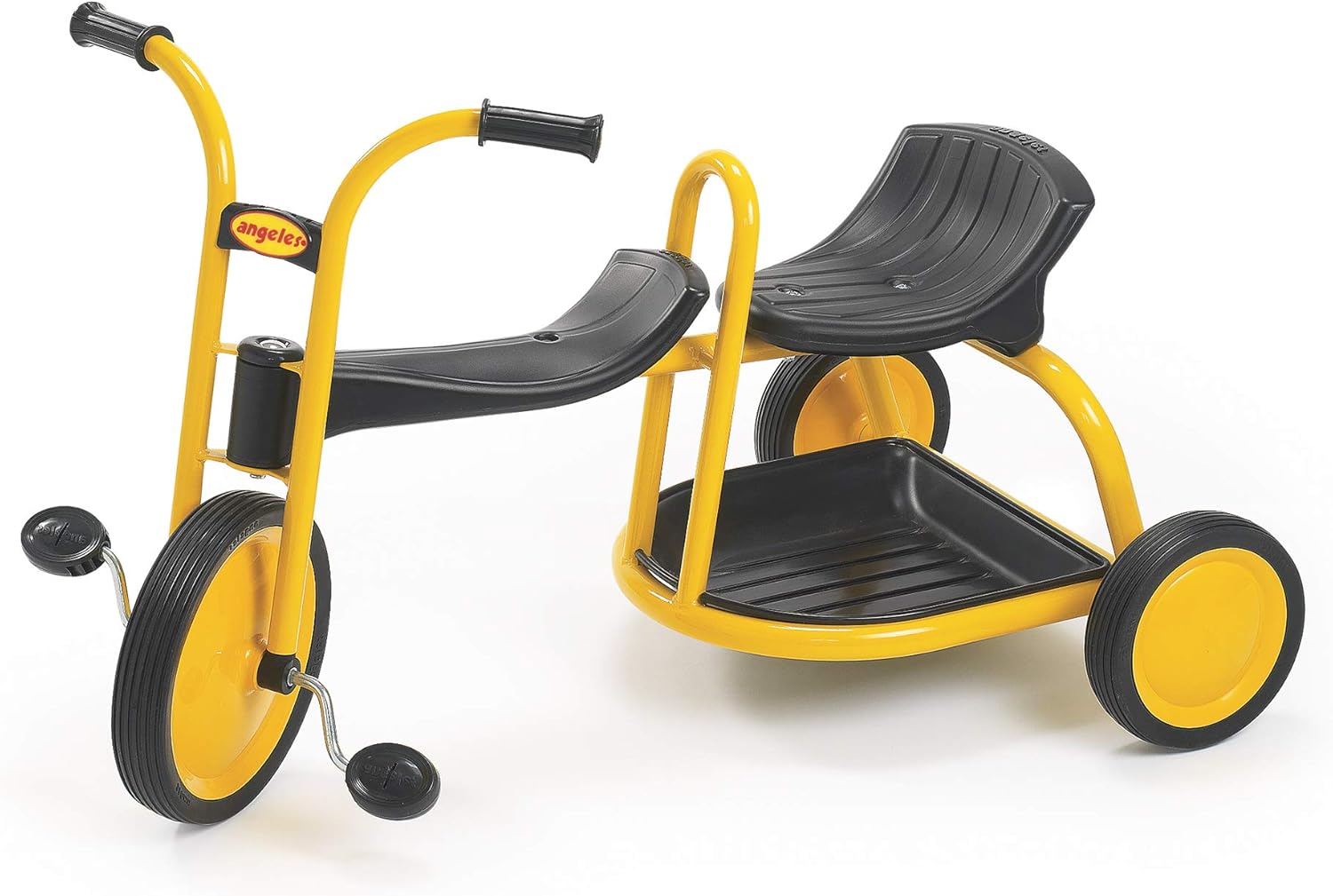 MYRIDER Toddler Trike, Kids Tricycle for Preschool, Daycare, Playground Kids Tricycles, Rubber Tires, Yellow/Black, 12