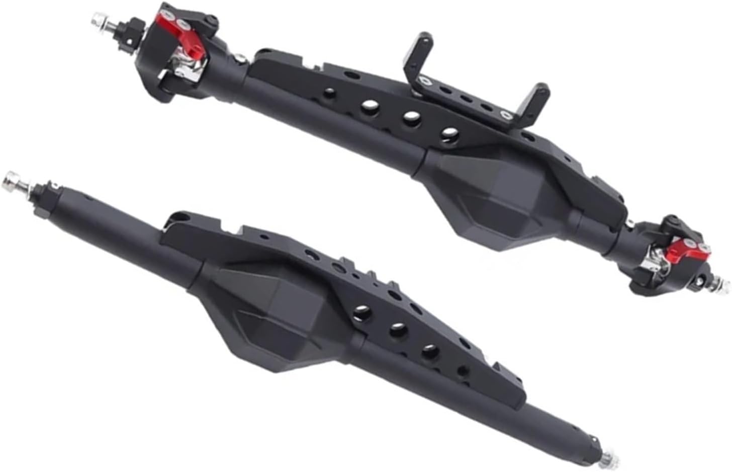 RC Vehicle Axles Compatible with Axial for Capra 1/10 RC Car Part Aluminum Alloy Front Rear Axle RC Car Accessories Replacement Parts Upgrade Accessories(Color1)