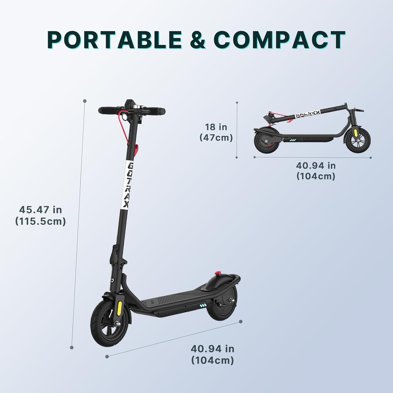 Gotrax Electric Scooter for Adults, Max 12 Mile Range & 15.5Mph by 250W Motor, 8.5