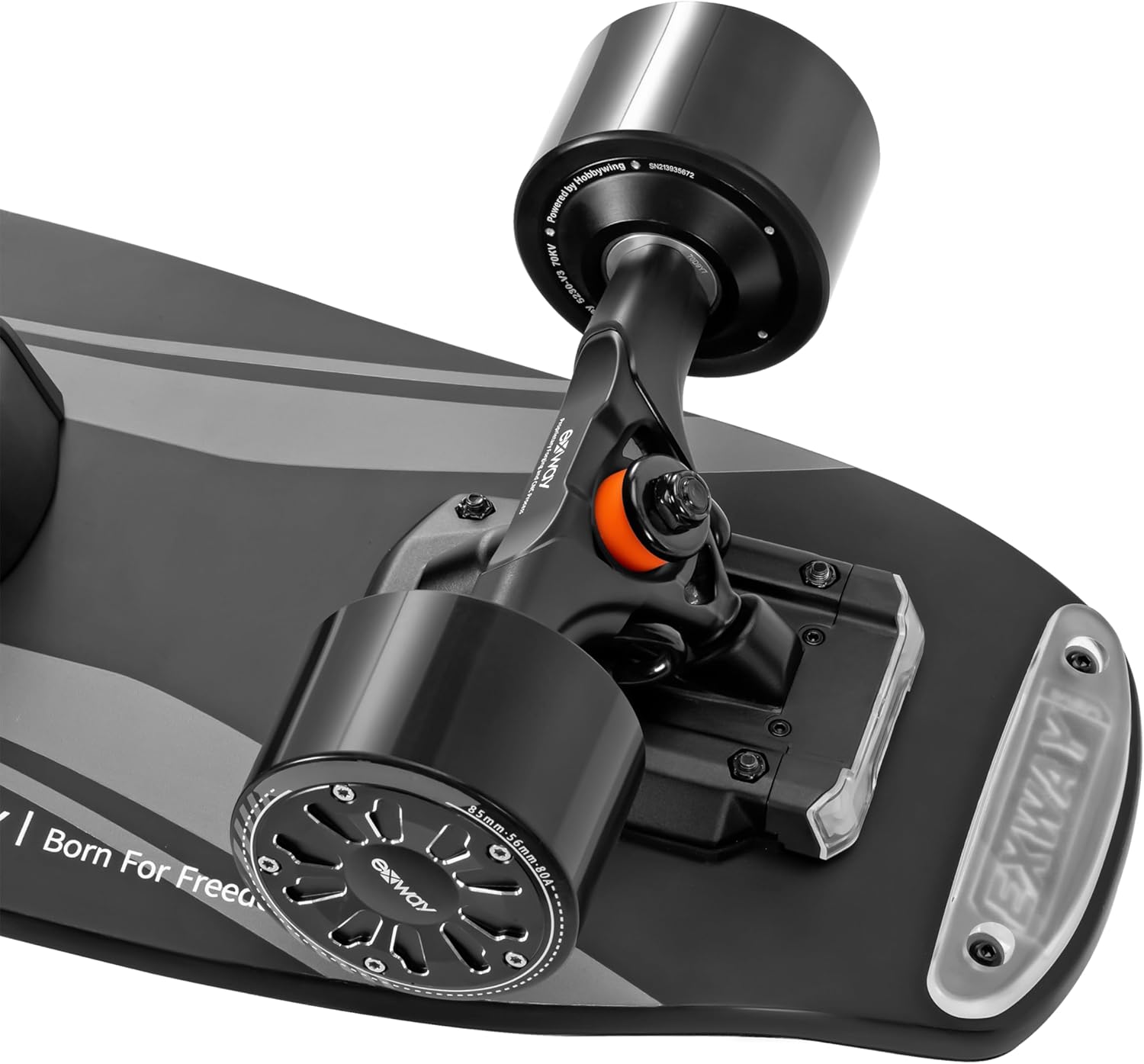 Exway Wave Hub 180Wh Electric Skateboards with Remote, Top Speed of 23 Mph, Quick-Swap Battery, 440 LBS Max Load, IP55 Waterproof, Mini Cruiser for Adults & Teens (HUB)