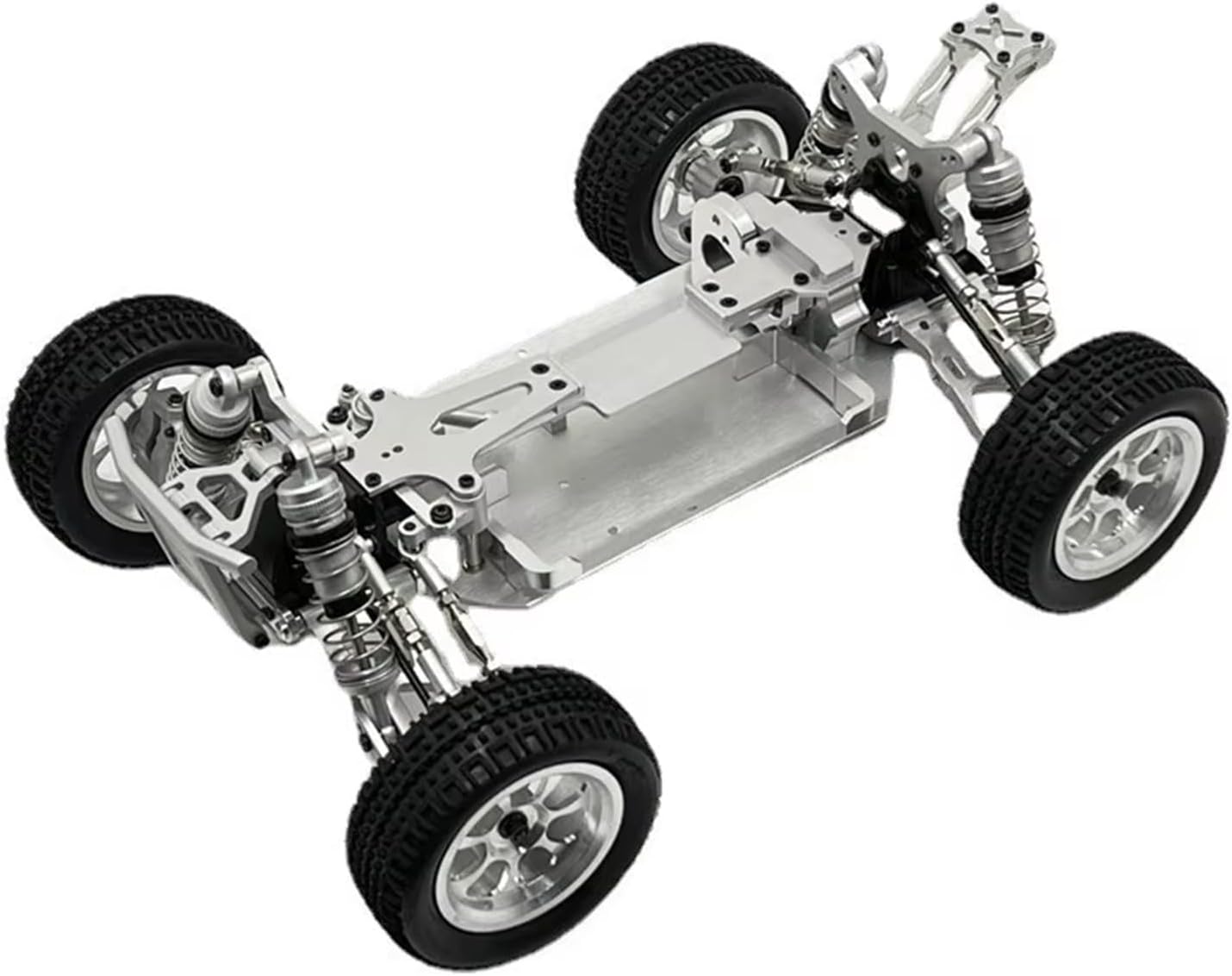 RC Car Parts Compatible with WLtoys 144010 144001 144002 1/14 RC Car Parts Accessories Upgrade Metal Modified Frame(Silver)