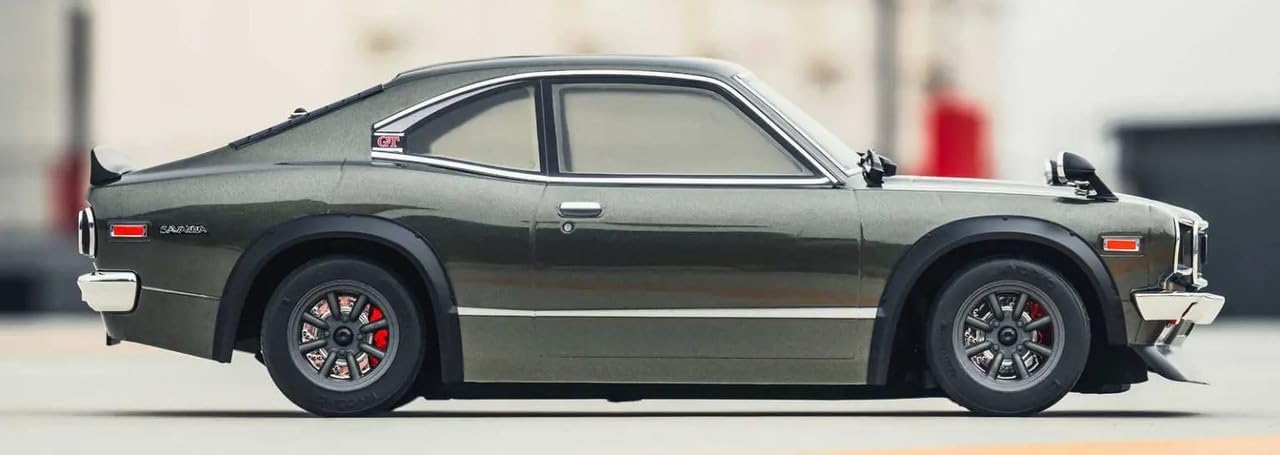Kyosho America 34428T1 Fazer 1972 Mazda Savanna Rx-3 Mk2 Rally 4WD Green
