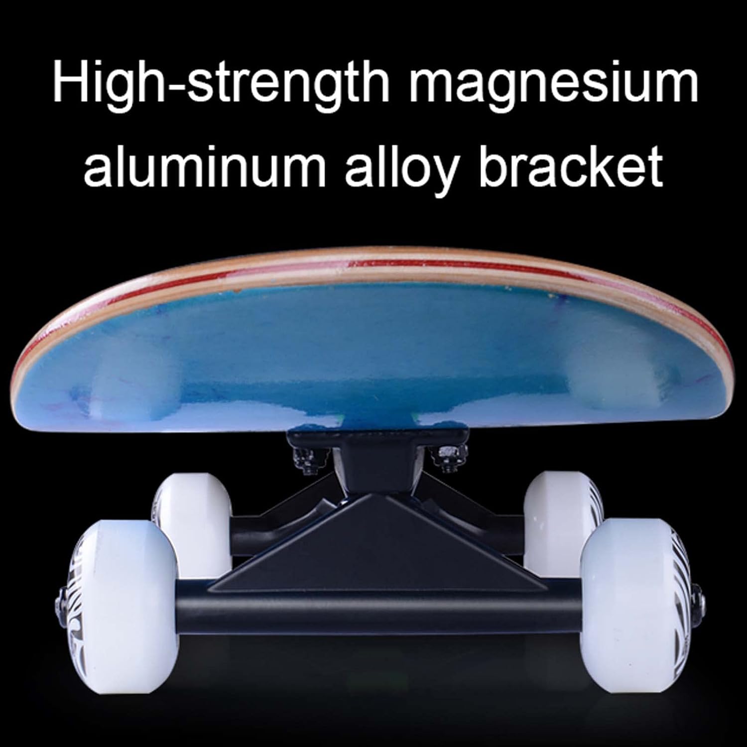 7 Layers Maple Wooden 31''Complete Skateboards, Double Kick Concave Deck Skating Skateboard for Adults Beginners Kids Boys Girls Teenager As Gift