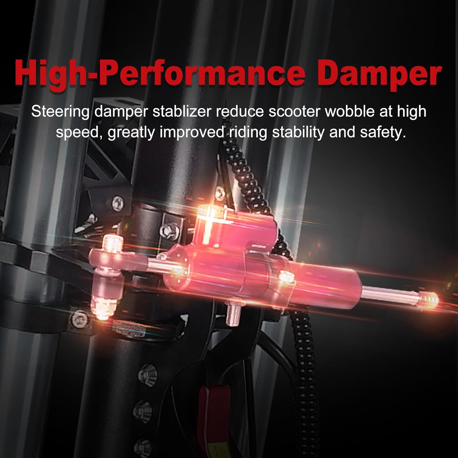 6000w Electric Scooter Dual Motor Up to 58 MPH, 60V35Ah Battery 60 Miles Long Range, Dual Suspension and Hydraulic Disc Brakes, Fat Tires Fast Electric Scooter with seat & Damper