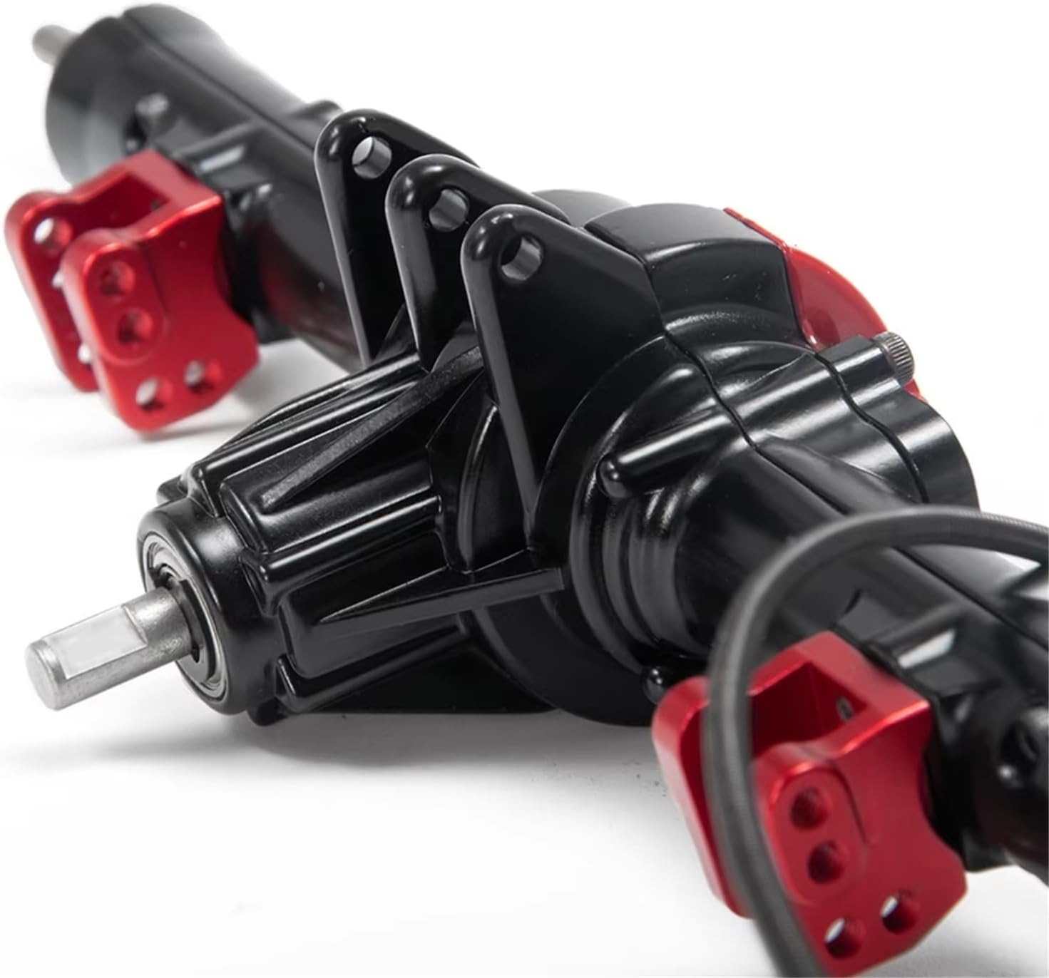 RC Front Rear Drive Axle Compatible with D90 1/10 RC Crawler Car Upgrade Parts High Strength Metal Complete Axle Front and Rearr Axle with Differential Lock(Rear)