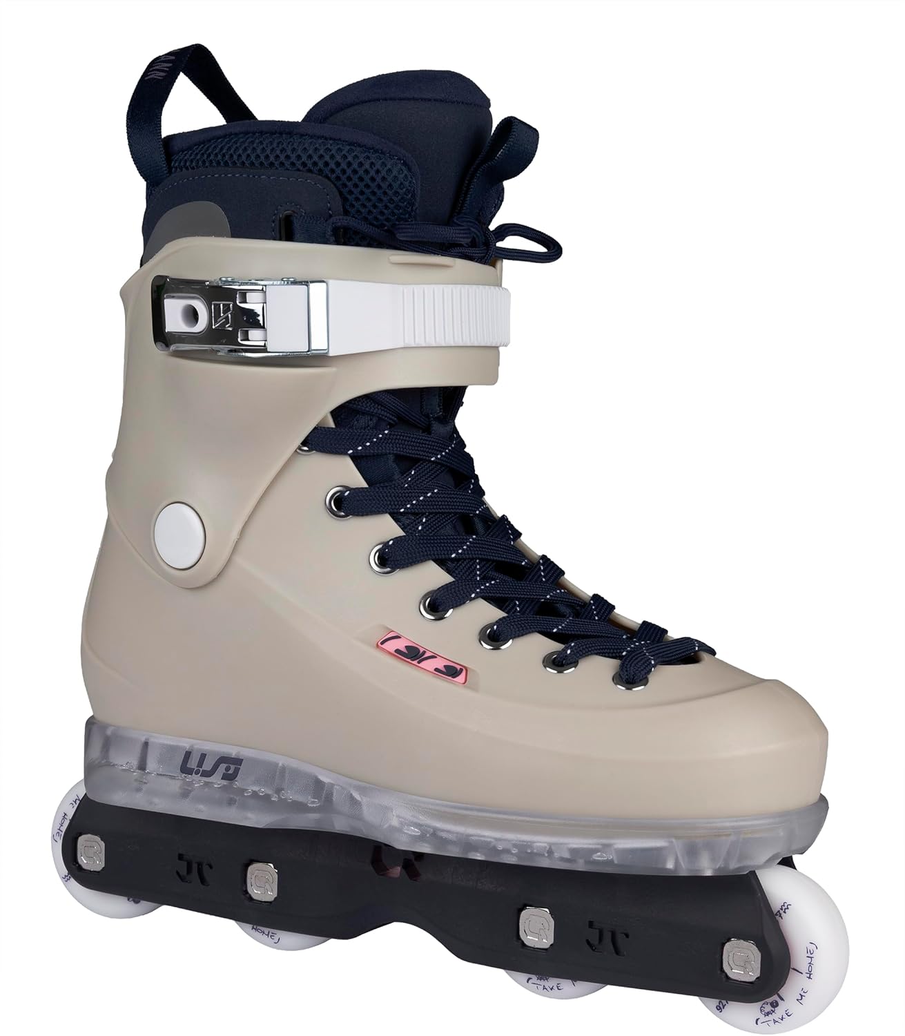 USD Sway Witzemann II Aggressive Skates - Men's Inline Skates for Street & Park - with IQON AG60 Rail, 57 mm 92A Wheels, ABEC 9 Ball Bearings & MYFIT Liner - Grey/Blue