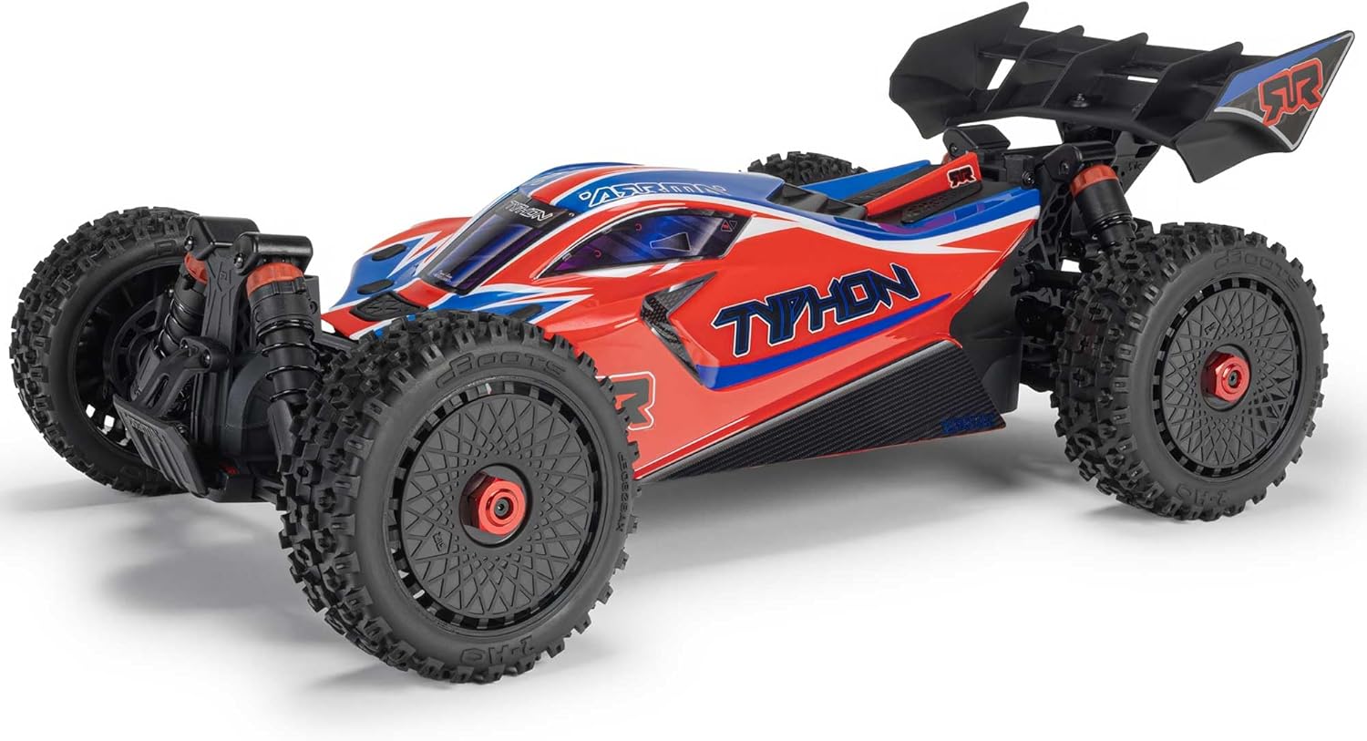 ARRMA RC Car 1/8 Typhon 4X4 RTR Brushed Buggy, Red (Battery and Charger Not Included), ARA4206V4T3