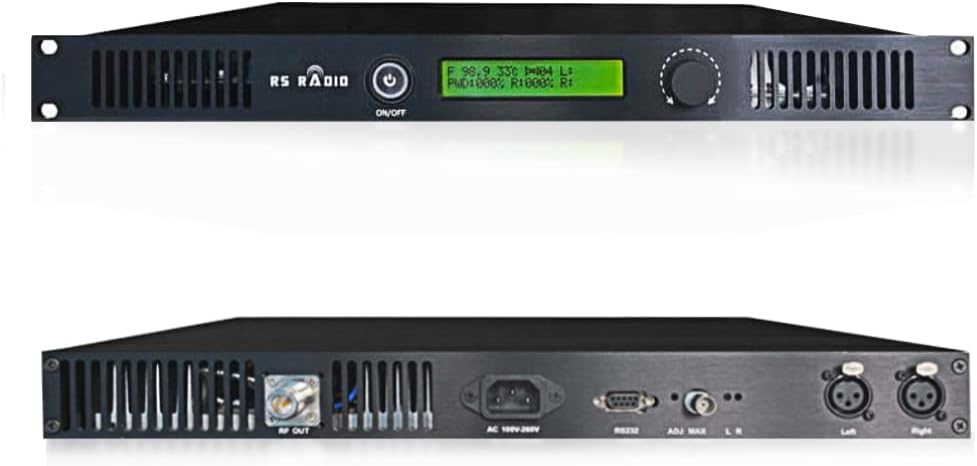 FM Broadcast Transmitter 150W for Church, Long Range Professional Low Power FM Radio Broadcasting Equipment for Radio Station,Home