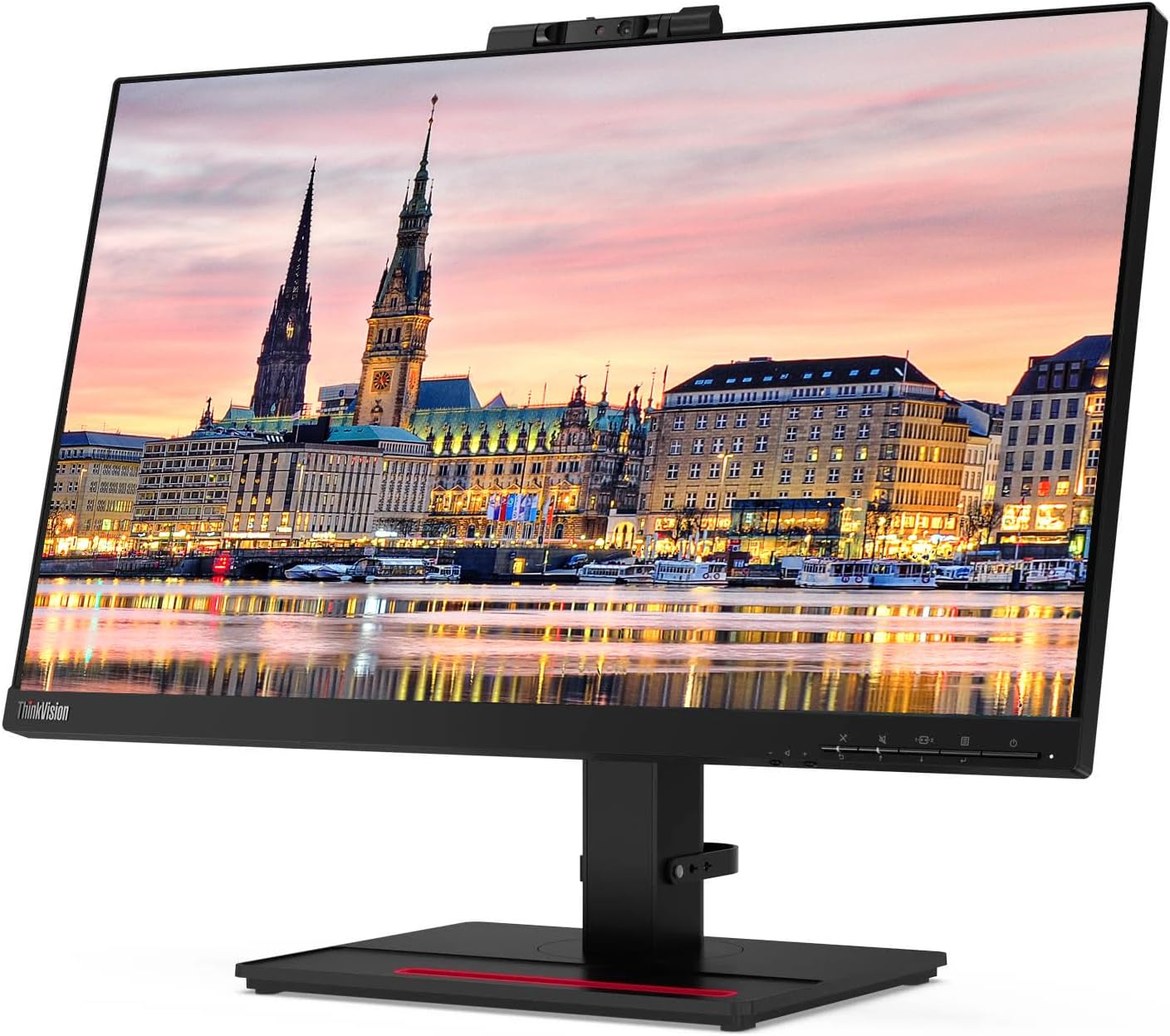 Lenovo ThinkVision T24v 24-inch, 2-Pack Bundle with T24i, HDMI, DisplayPort, Webcam, Speaker, Microphone, Dual Monitor Stand, ThinkPad USB-C Dock, MK270 Wireless Keyboard and Mouse, and Wrist Pad