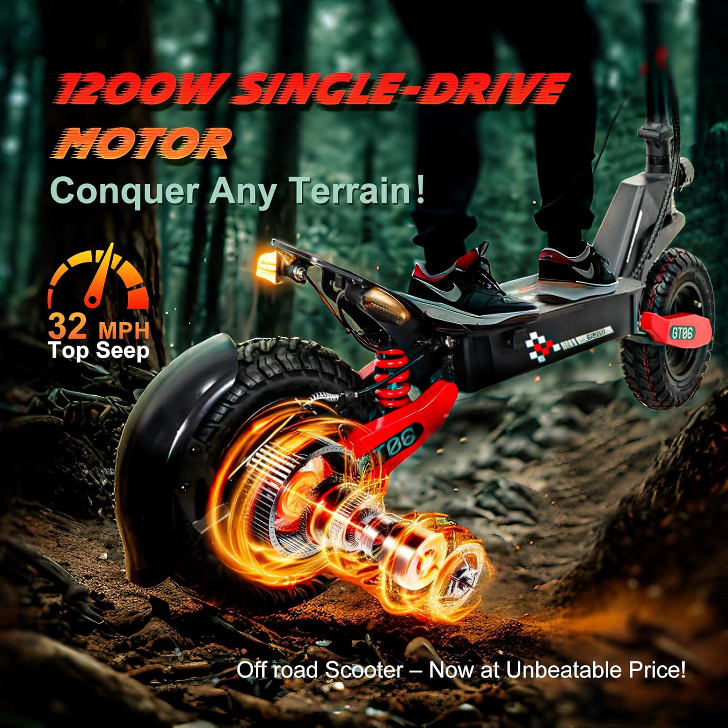 Adults Electric Scooter,Fast Electric Scooter, 25-45Miles, Off-Road eScooter w/Larger LED Display, 1200W/2400W, 30MPH, Foldable Motorized e-Scooter 11