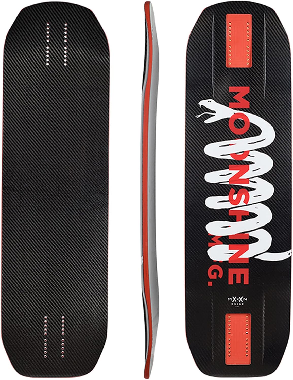 Longboard Skateboard, Freestyle Cruiser, Waterproof and Wood Construction, Cruise Skateboard and Longboard Decks, Lightweight Build (Rum Runner Carbon Deck Only)