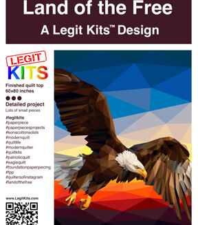 Legit Kits Land of the Free Foundation Paper Pieced Quilt Top Kit