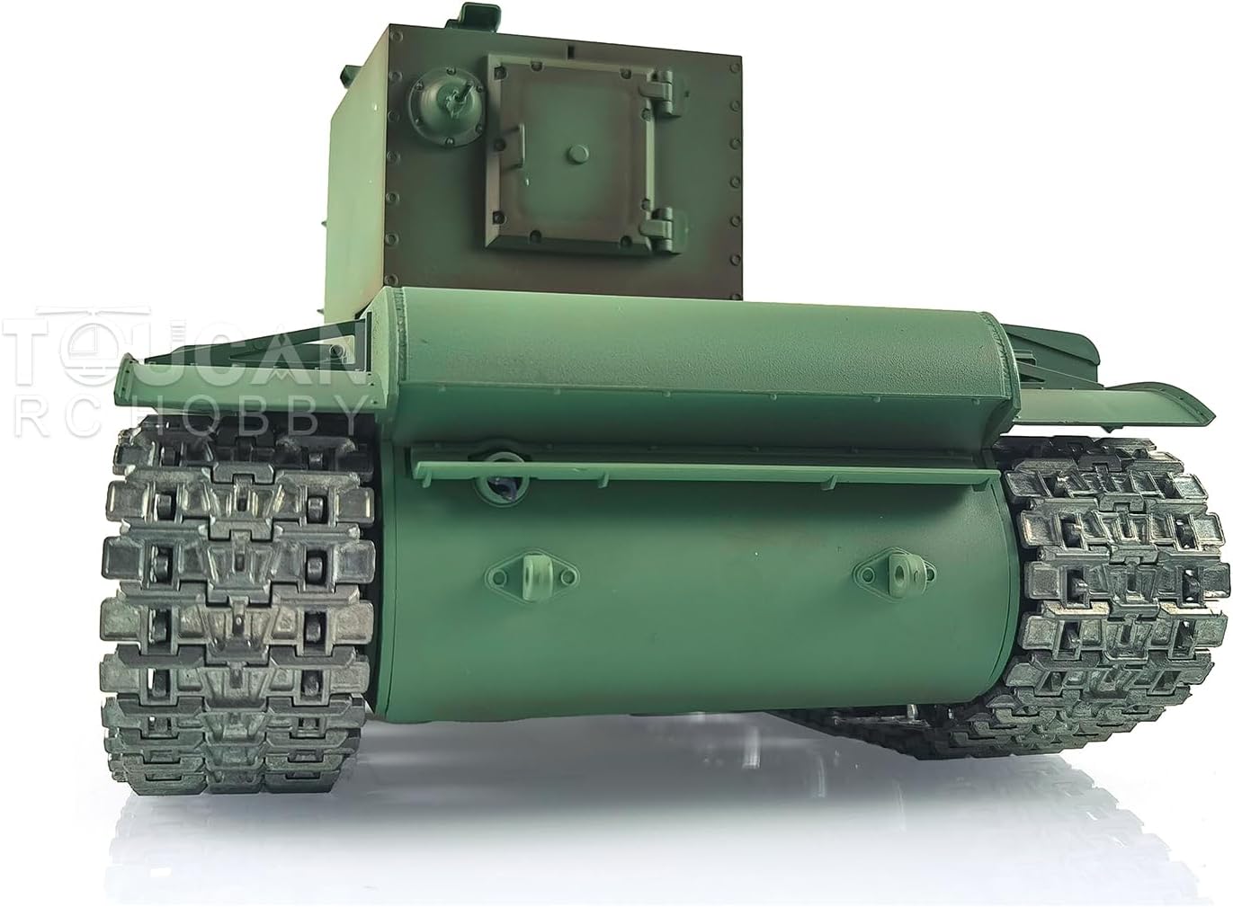 US in Stock, Henglong 1/16 7.0 Customized Soviet KV-2 Gigant RTR RC Tank 3949 Smoking Unit Metal Tracks Smoking Unit 360 Degree Turret Rotation Hobby Grade Model BB Shooting Airsoft Shoot