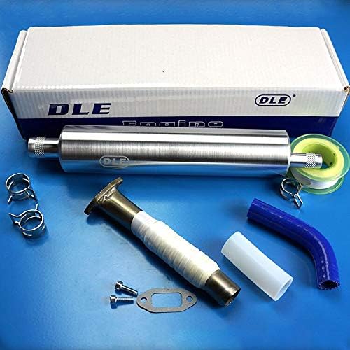 RC Long Muffler Canister Exhaust Set & Parts For 20RA Engine - (Color: Muffer)