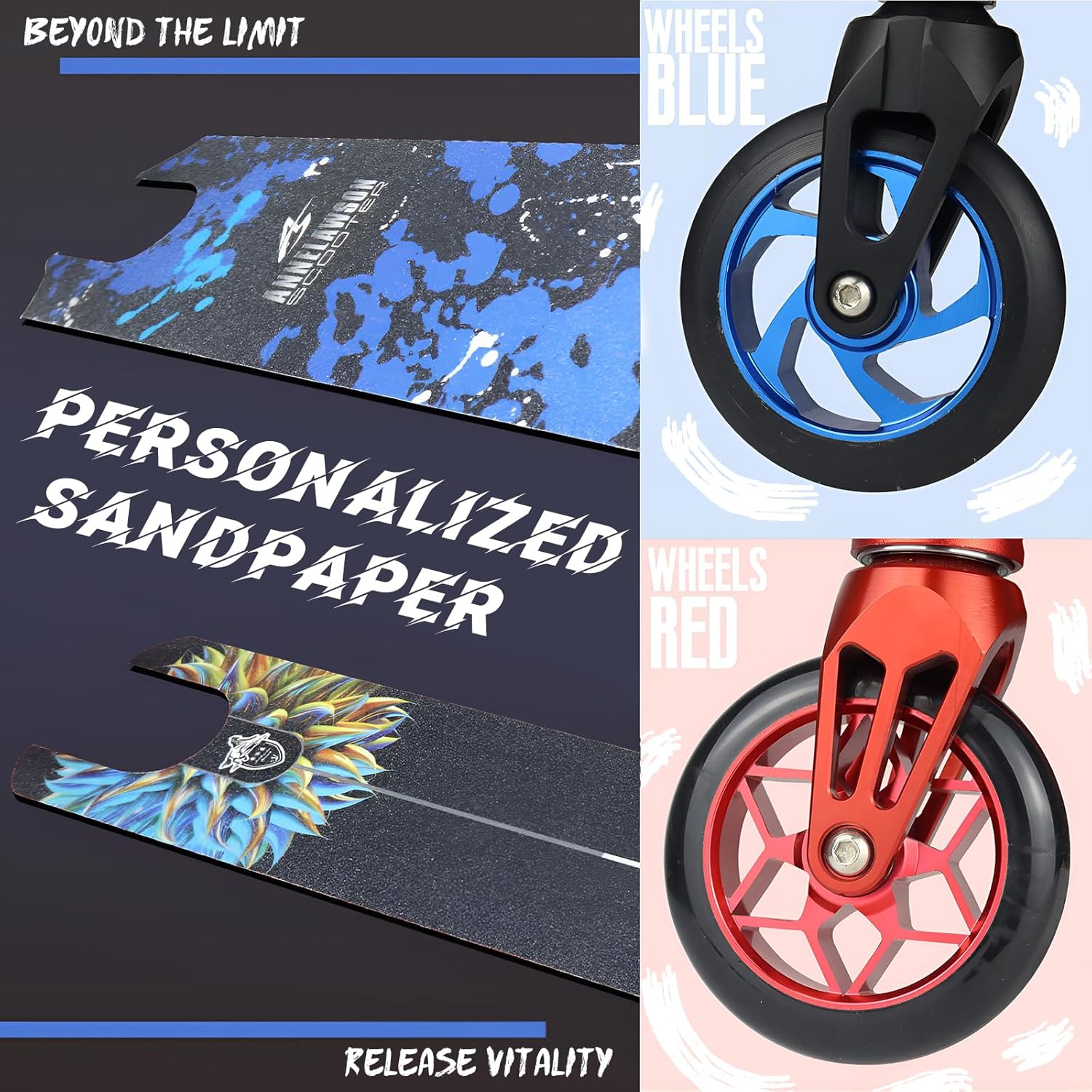 Trick Scooter for Kids 8 Years Up - Pro Scooters for Teens - Best Stunt Scooter for Cool Scooter Tricks, Perfect Stunt Scooter for Beginner or Advanced Trick Scooter Riders Lightweight Scooter