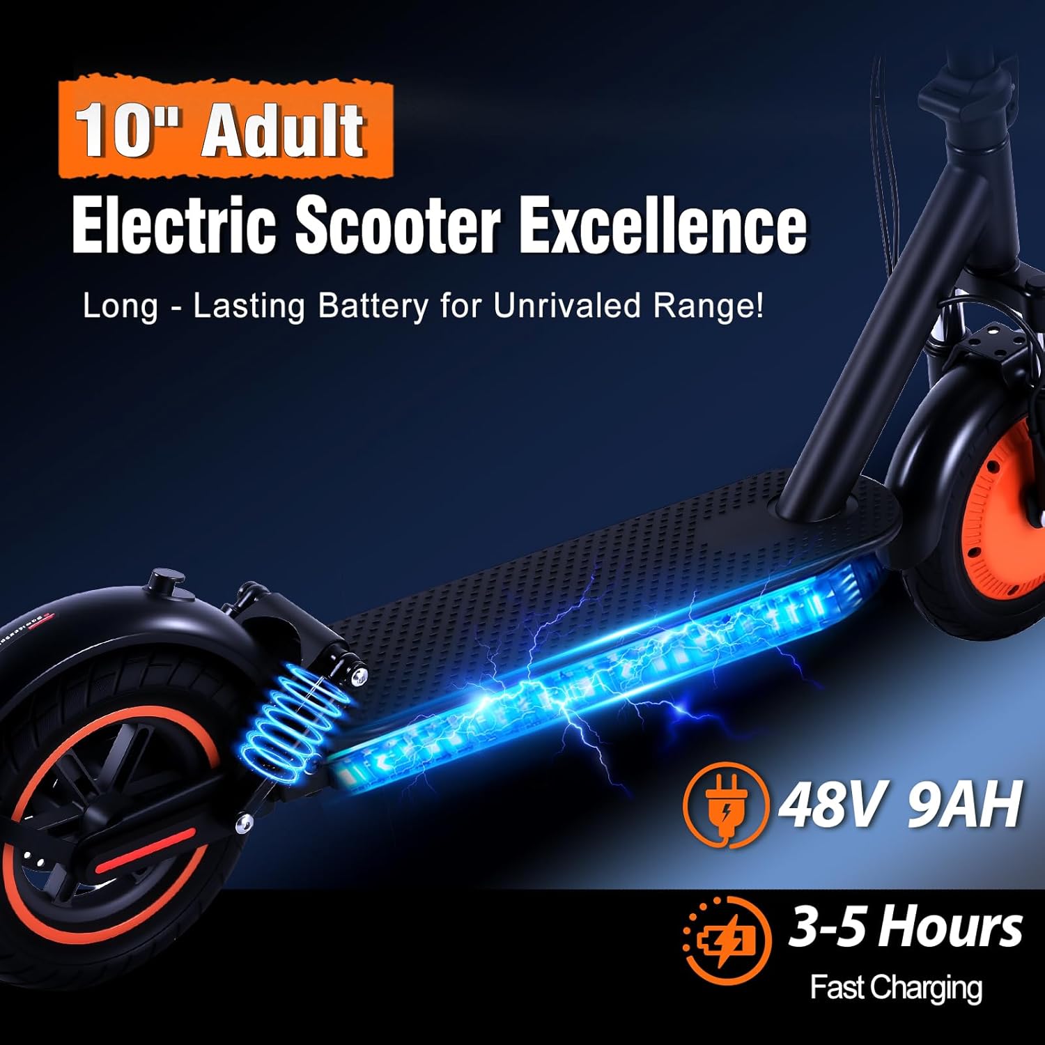 Electric Scooter for Adults & Teens | 1000W Peak Motor, 21Mph Max Speed & 25 Miles Long Range | Folding Commuter E-Scooter with Dual Suspension,Cruise Control, Double Braking & 10