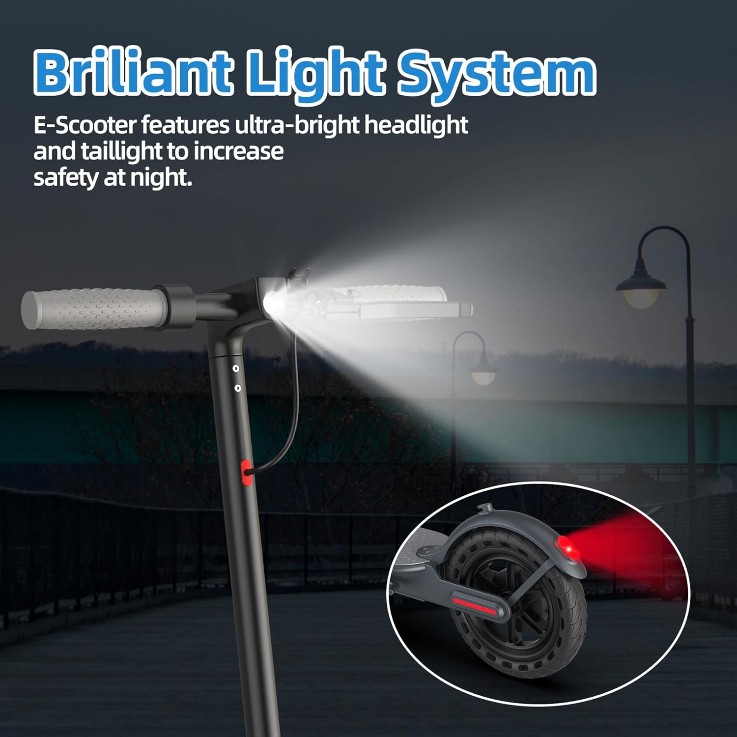 Electric Scooter Adults, Powerful 350W E-Scooter, Max 19 Mph & 15-19 Miles Range Scooters, Folding Scooters with 8.5